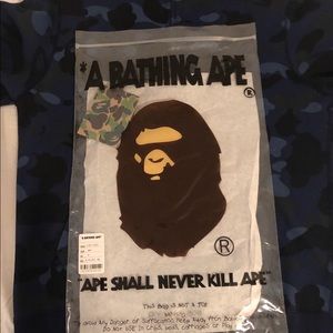 Navy Bape Shark Hoodie